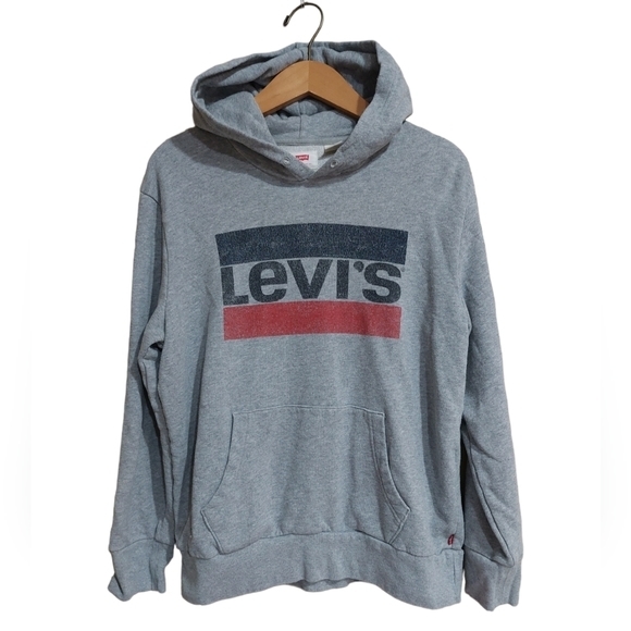 Levi's men's hoodie size medium with hood no draw string in hood great shape - Picture 1 of 10